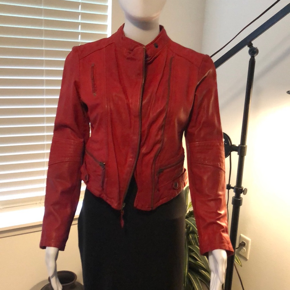 NWT Lucky Brand Leather Jacket